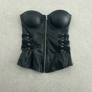 Charlotte Russe black bustier top